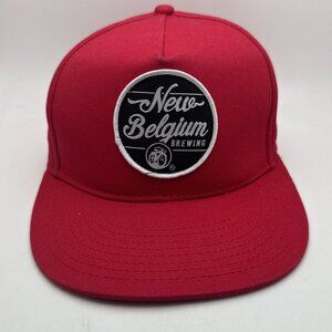 New Belgium Snapback Hat Cap Promo Rare Red Fattire Brewing Beer